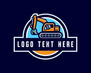 Excavator Heavy Duty Construction Logo