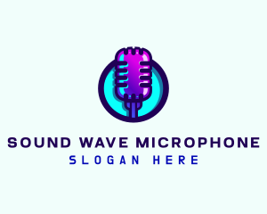 Microphone - Media Podcast Microphone logo design