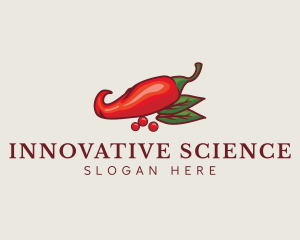 Burn - Red Spice Chili logo design