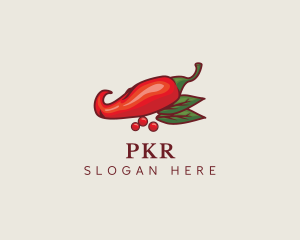 Red Spice Chili logo design