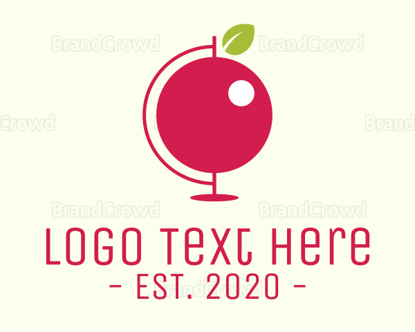 Red Cherry Globe Logo