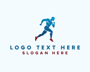 Jogging - Sports Marathon Runner logo design