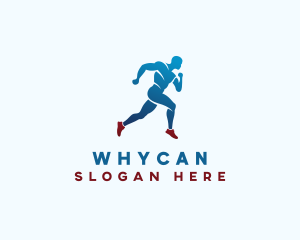 Running - Sports Marathon Runner logo design
