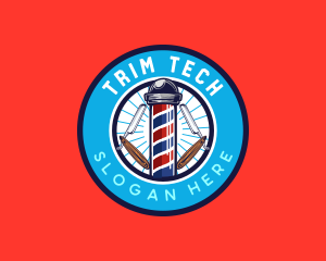 Trim - Barbershop Haircutter Stylist logo design