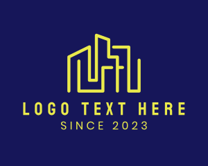 Skyline - Modern Building Property logo design