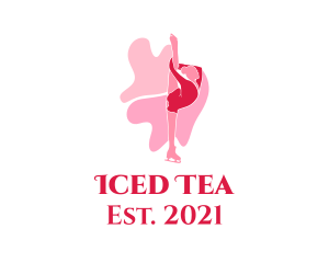 Female Ice Skater logo design