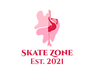 Female Ice Skater logo design