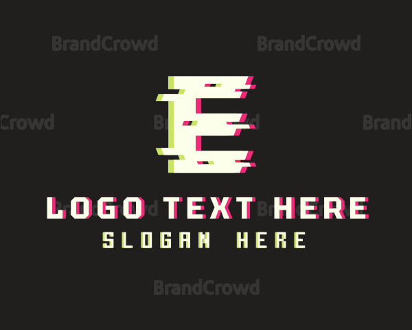 Esports Anaglyph Letter E Logo