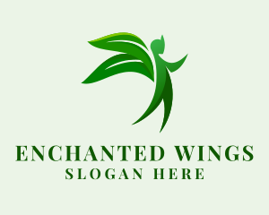 Fairy - Leaf Nature Fairy logo design