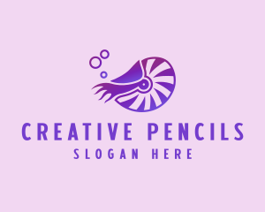 Nautilus Creature Animal logo design