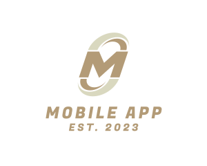 App - Strong Fast Letter M logo design