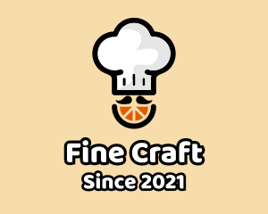 Orange Chef Hat logo design