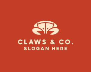 Seafood Crab Shell logo design