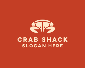 Crab - Seafood Crab Shell logo design