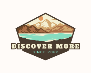 Explore - Mountain Lake  Explorer logo design