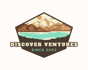 Explore - Mountain Lake  Explorer logo design