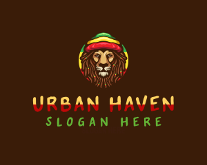 Wild Jamaican Lion logo design