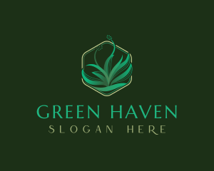 Grass Landscape Gardening logo design