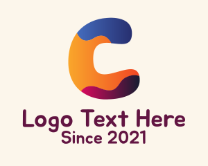 Art Class - Cute Letter C logo design