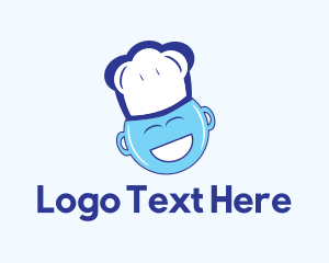 Happy Blue Chef logo design