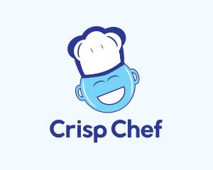 Happy Blue Chef logo design