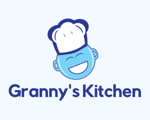 Happy Blue Chef logo design