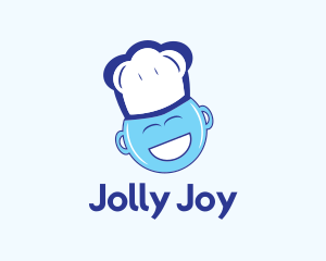 Happy Blue Chef logo design