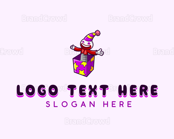 Fun Party Clown Logo