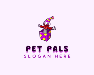 Fun Party Clown Logo