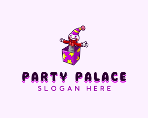 Fun Party Clown logo design