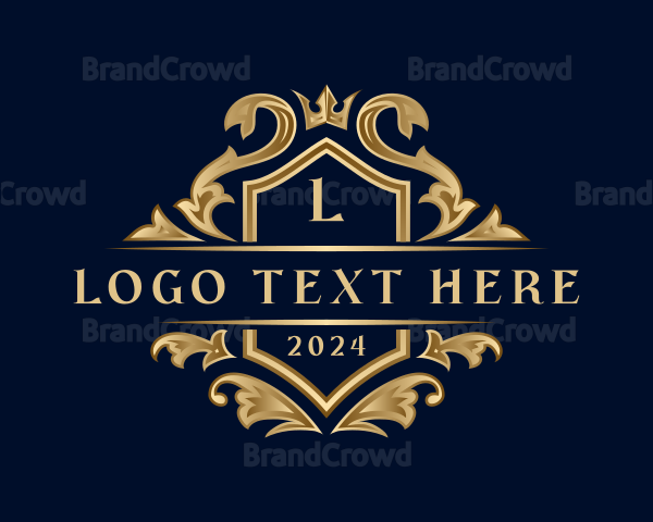 Luxury Crown Ornament Logo