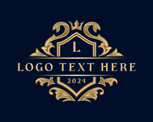 Classic - Luxury Crown Ornament logo design