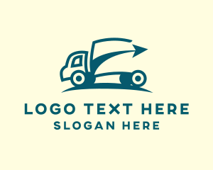 Logisctics - Arrow Truck Delivery logo design