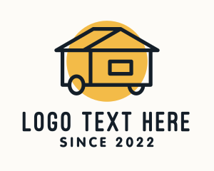 Tiny Home - Trailer House Construction logo design