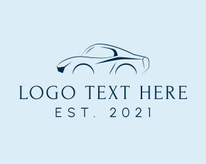 Car - Sports Car Outline logo design