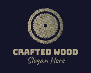 Rustic Lumberjack Wood Saw logo design