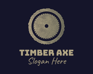 Rustic Lumberjack Wood Saw logo design