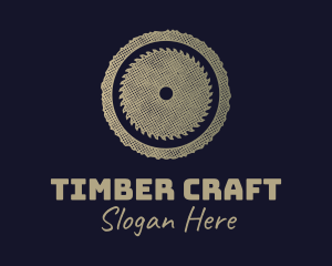 Rustic Lumberjack Wood Saw logo design