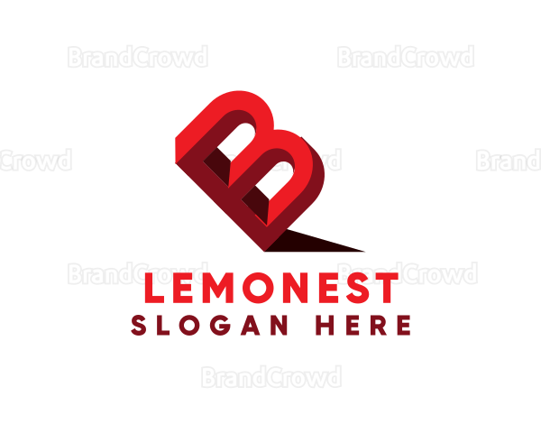 Red Balanced B Logo