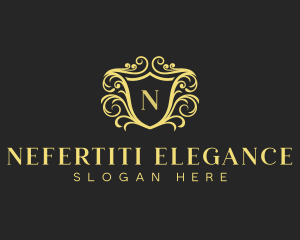 Luxury Regal Hotel Shield logo design