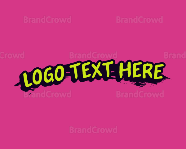 Paint Smudge Wordmark Logo