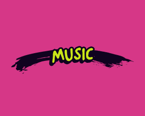 Hiphop - Paint Smudge Wordmark logo design