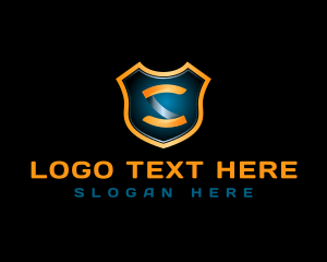 Letter S - Tech Shield Crest logo design