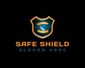 Tech Shield Crest logo design