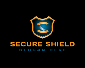 Tech Shield Crest logo design