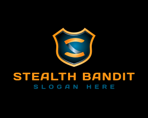 Tech Shield Crest logo design