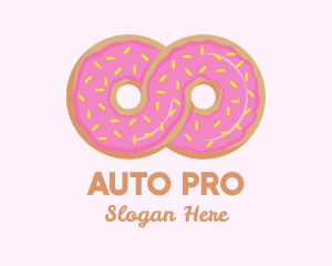 Cake Shop - Infinite Donut Sprinkles logo design