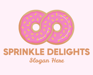 Infinite Donut Sprinkles logo design