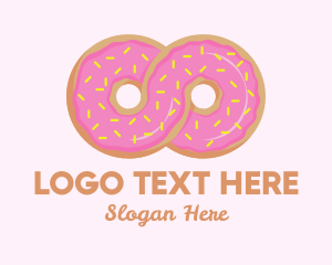 Cake Shop - Infinite Donut Sprinkles logo design