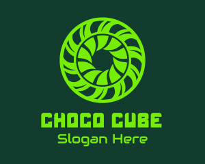 Green Toxic Circle Reactor Logo